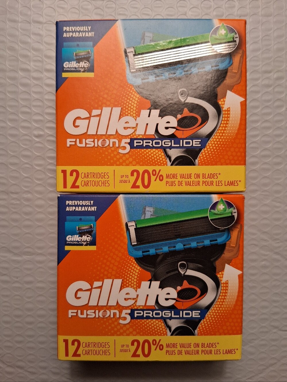 24 Gillette ProGlide Fusion 5 Razor Cartridges